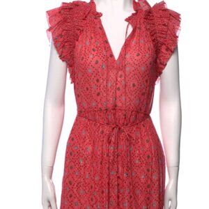 Ulla Johnson Floral Print Midi Length Dress